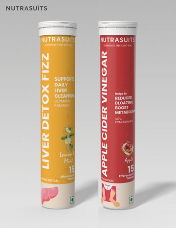 Nutrasuits Liver Detox Fizz & Apple Cider Vinegar Combo