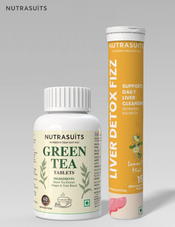 Nutrasuits Green Tea & Liver Detox Fizz Combo