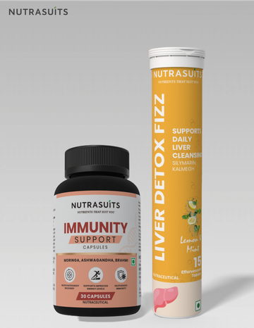 Nutrasuits Immunity Support & Liver Detox Fizz Combo