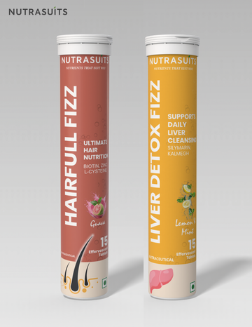 Nutrasuits Hairfull Fizz & Liver Detox Fizz Combo