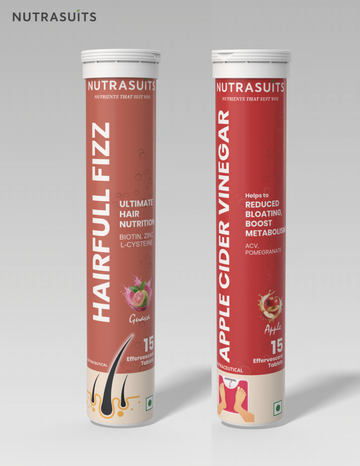Nutrasuits Hairfull Fizz & Apple Cider Vinegar Combo