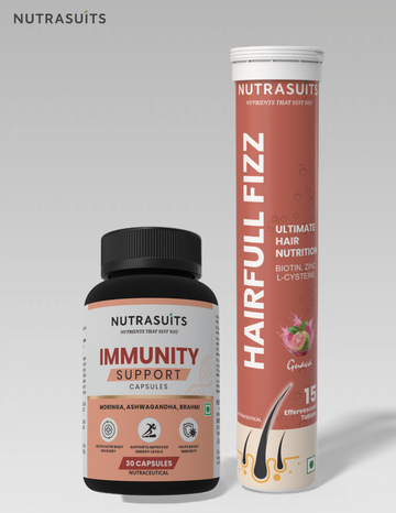 Nutrasuits Immunity Support & Hairfull Fizz Combo