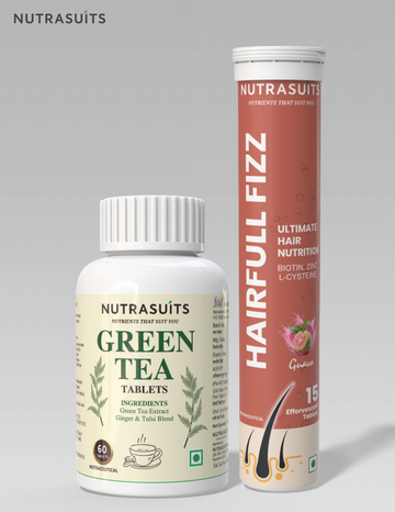 Nutrasuits Green Tea & Hairfull Fizz Combo