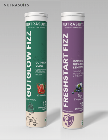 Nutrasuits Gutglow fizz & Freshstart Fizz Combo